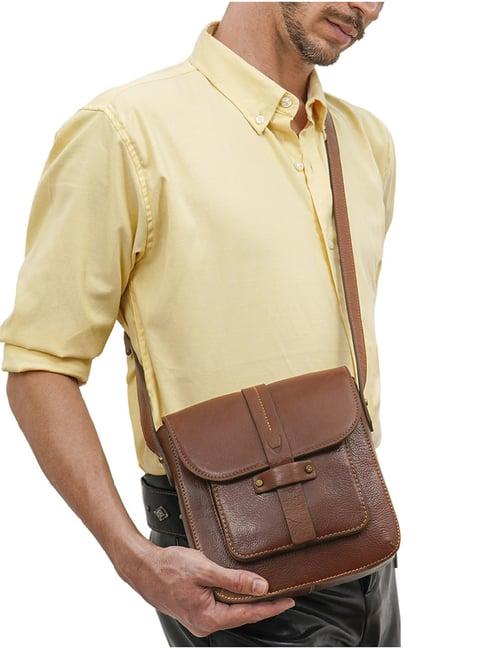 hidesign wild west  brown solid small cross body bag