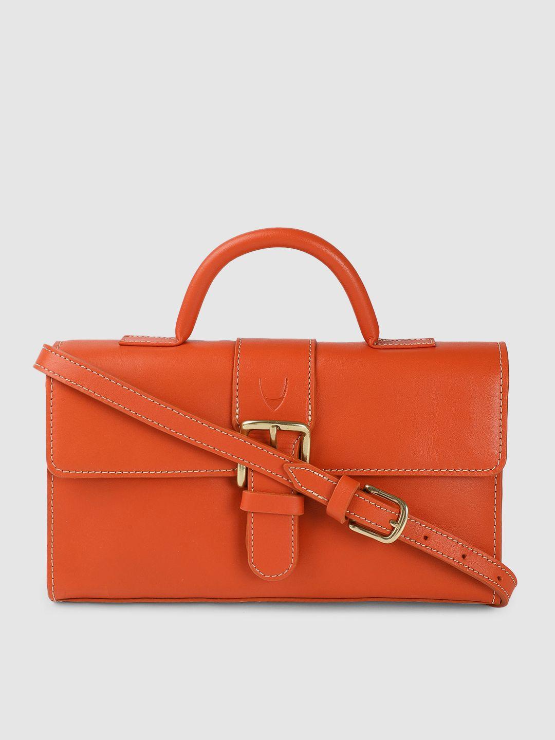 hidesign women coral leather satchel