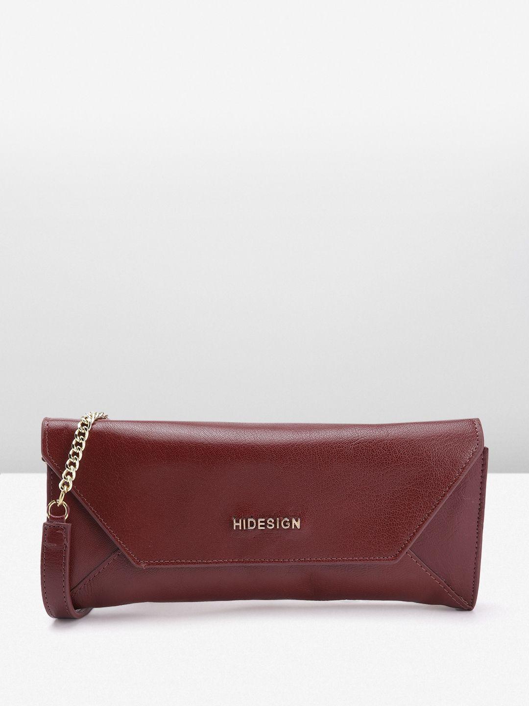 hidesign women leather envelope wallet with sling strap