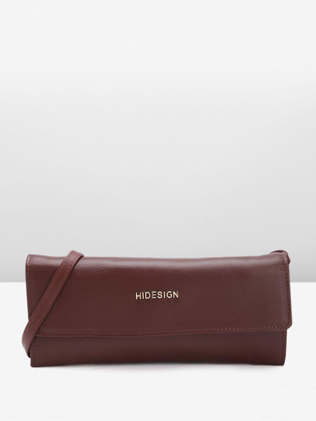 hidesign women leather two fold wallet