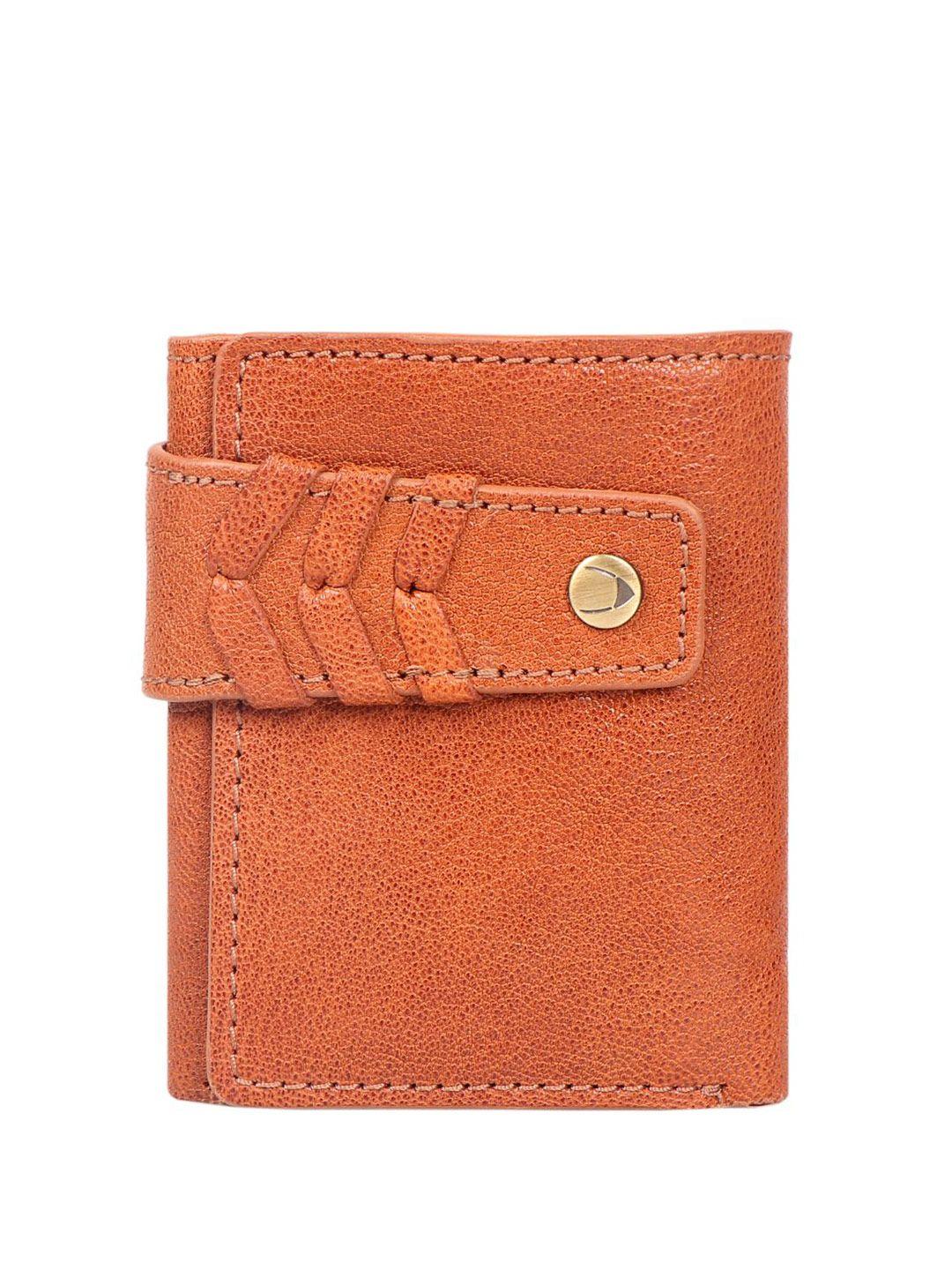 hidesign women textured leather three fold wallet