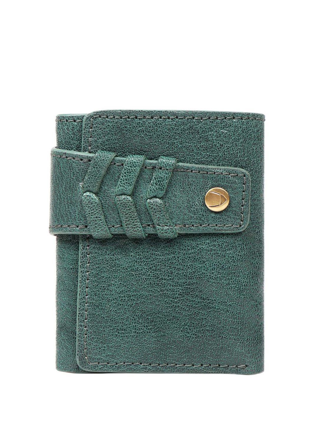 hidesign women textured leather three fold wallet