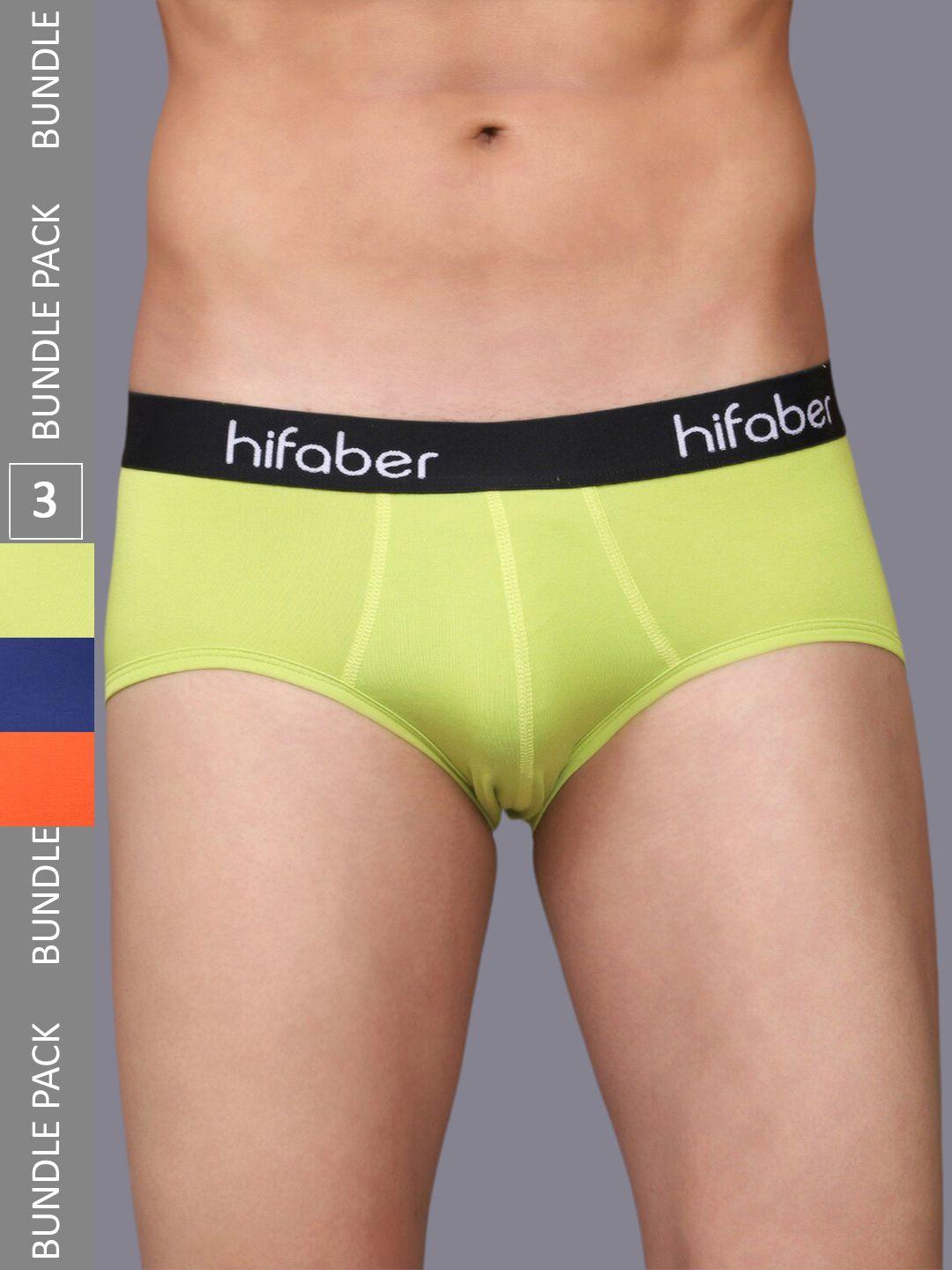 hifaber men pack of 3 mid-rise modal hipster briefs h0795 + h0682 + h0669_s