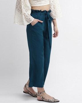 hig-rise culottes with insert pockets