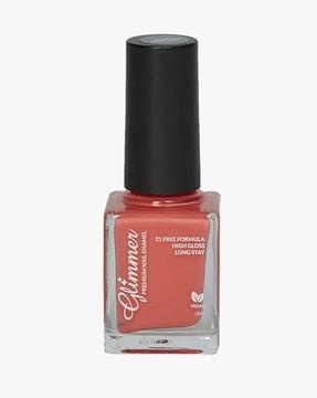 high gloss vegan premium nail enamel polish cheeky red p 130