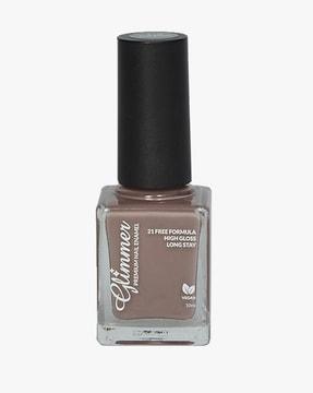 high gloss vegan premium nail enamel polish mud brown p 149