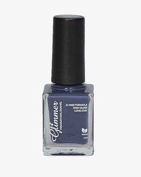 high gloss vegan premium nail enamel polish navy blue p 144