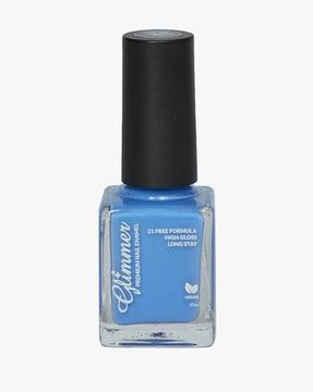 high gloss vegan premium nail enamel polish sapphire blue p 124