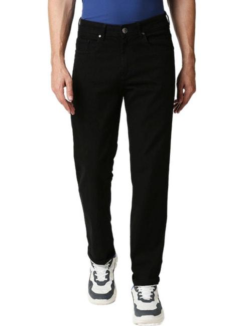high star black lightly washed relaxed fit jeans