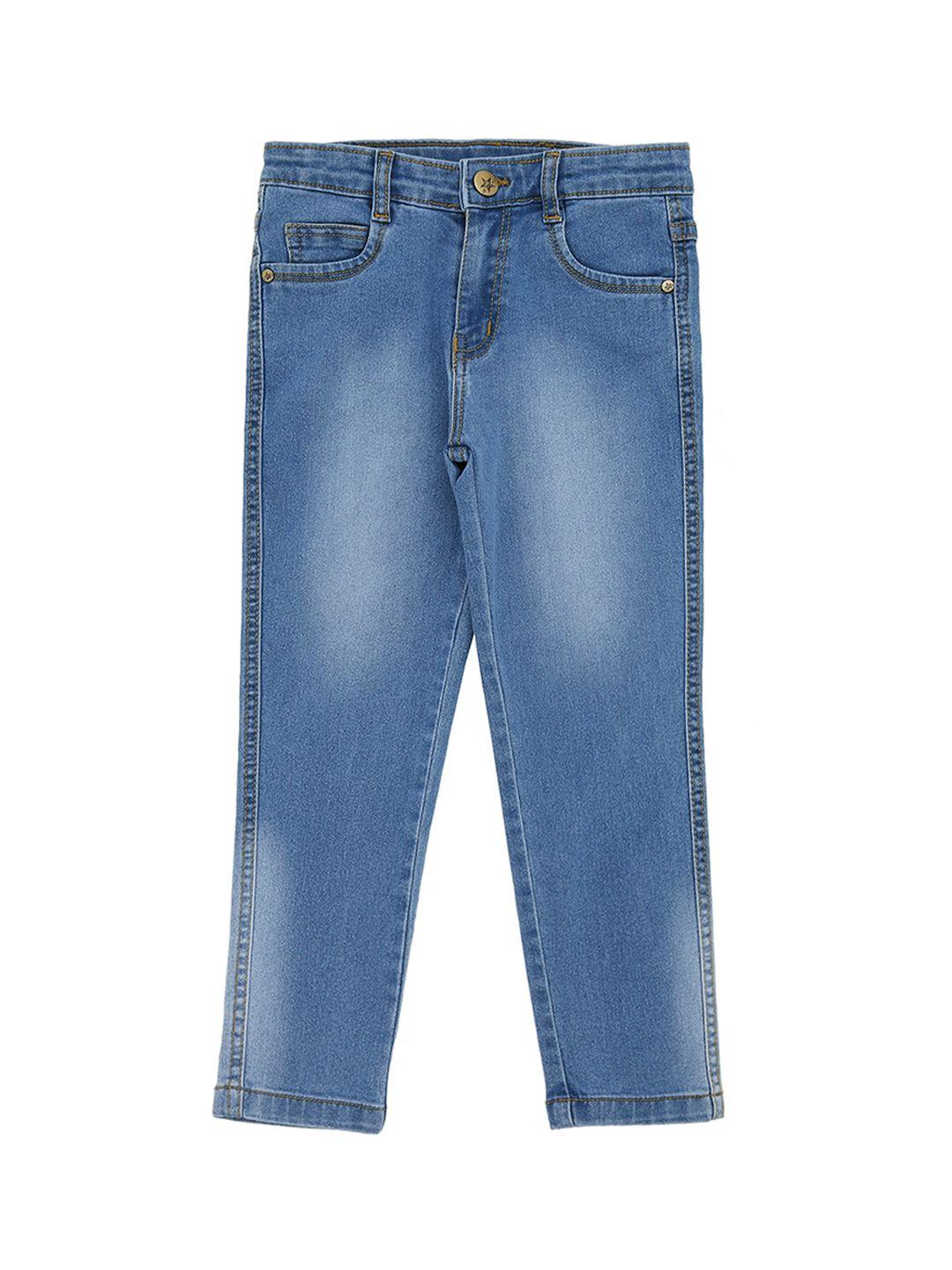 high star boys blue slim fit mid-rise clean look jeans