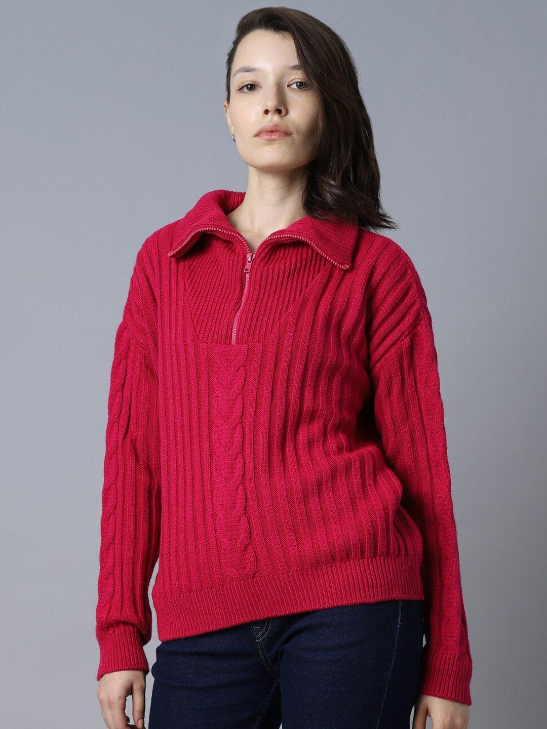 high star cable knit acrylic pullover