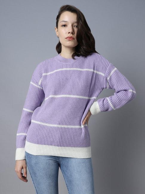 high star multicolor striped sweater
