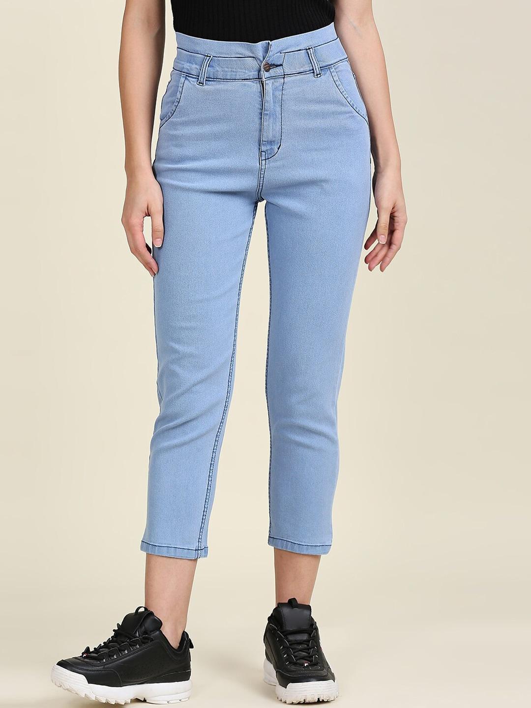 high star women blue high-rise stretchable jeans