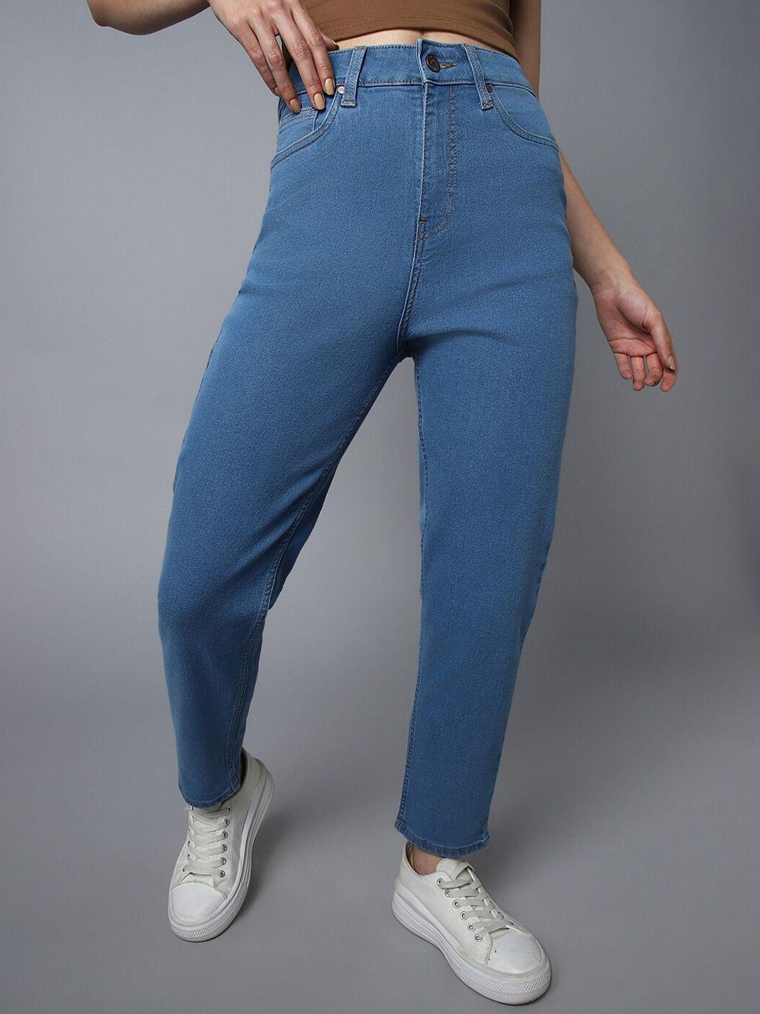 high star women clean look high-rise cotton jeans