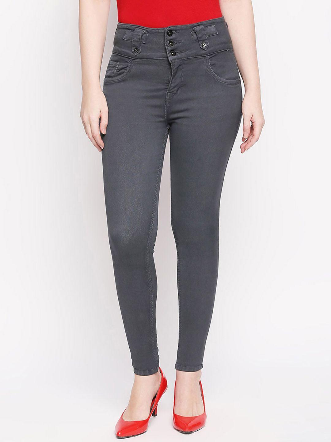 high star women slim fit high-rise stretchable jeans
