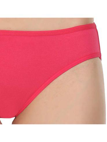 high-cut bikini style cotton briefs in assorted colors (pack of 6)