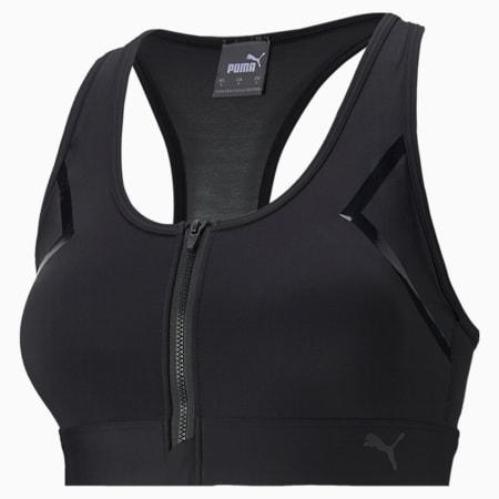 high impact front zip women's training bra