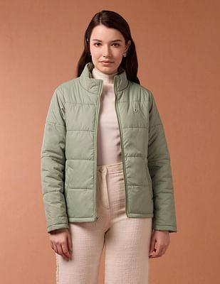 high neck puffer jacket