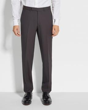 high performance wool slim fit pants