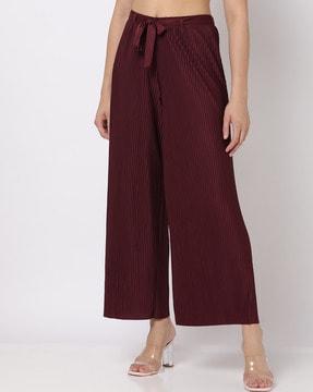 high-rise pleated pants