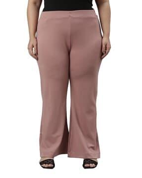 high-rise bell bottom pants