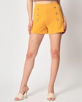high-rise bermuda shorts