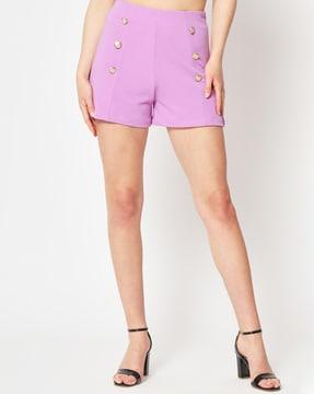 high-rise bermuda shorts