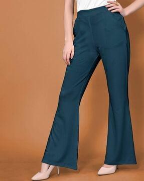 high-rise boot fit trousers