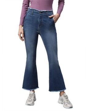 high rise bootcut jeans