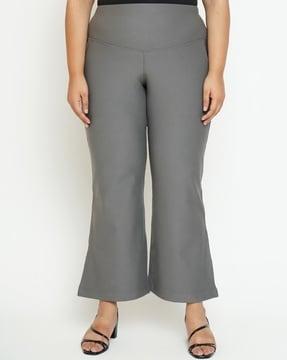 high-rise bootcut plus size jeggings