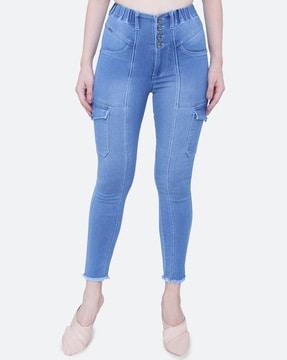 high-rise boyfriend jeans