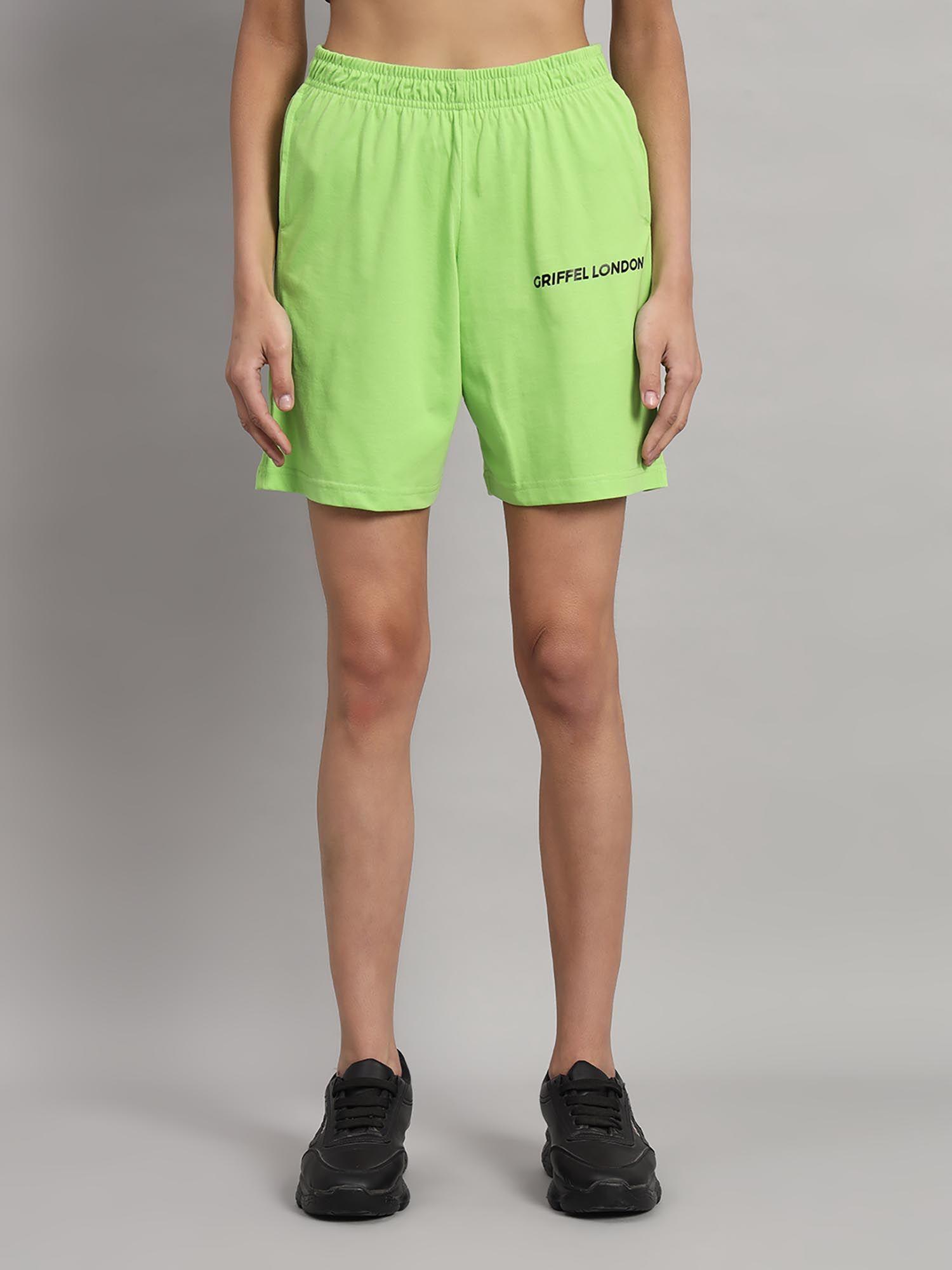 high-rise cotton parrot shorts