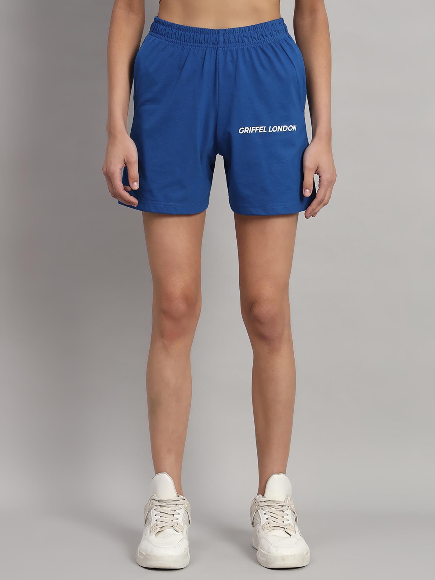 high-rise cotton royal shorts