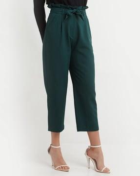 high-rise culottes with belt