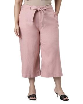 high-rise culottes with insert pockets