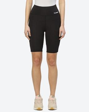 high-rise cycling shorts