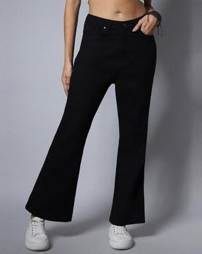 high-rise flared jeans