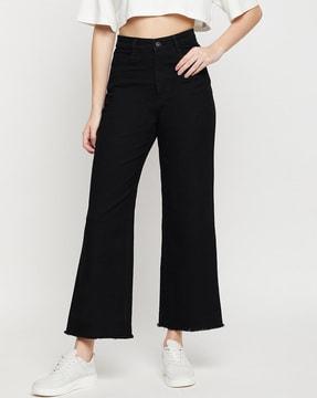 high rise flared jeans