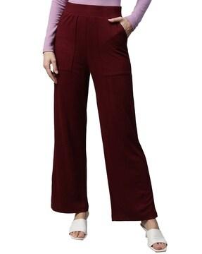 high-rise flared pants