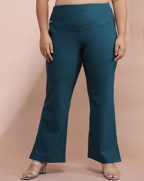 high-rise flared pants