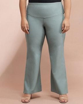 high-rise flared pants