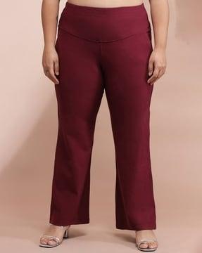 high-rise flared pants