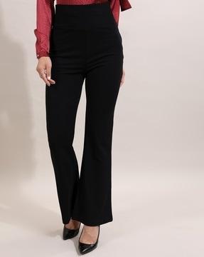 high-rise flared pants