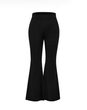 high-rise flared pants