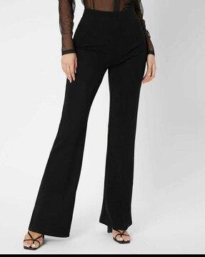 high-rise flared pants