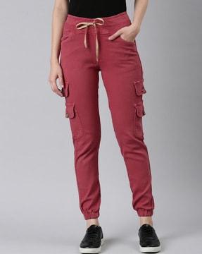 high-rise jeans with 5-pocket styling