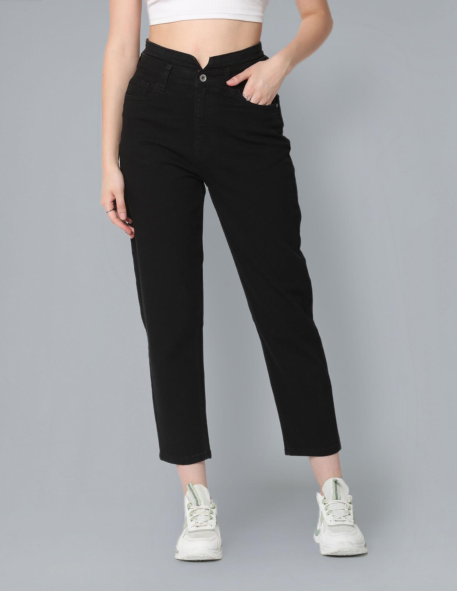 high rise mom fit jeans