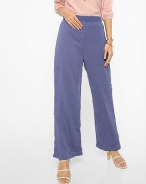 high-rise palazzo pants