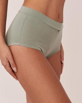 high-rise panties with elasticated waist