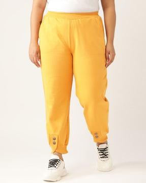 high rise pants with elasticated waist